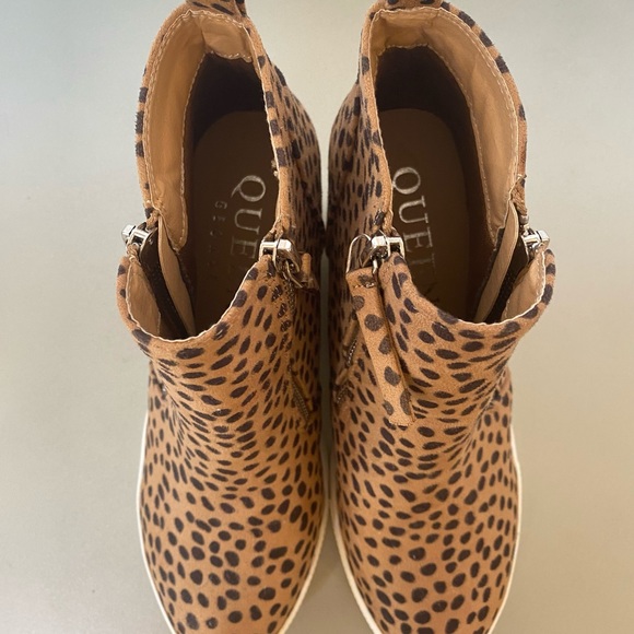 Queen George Animal Print Wedge Sneakers Size 7 NWOB - Picture 6 of 12
